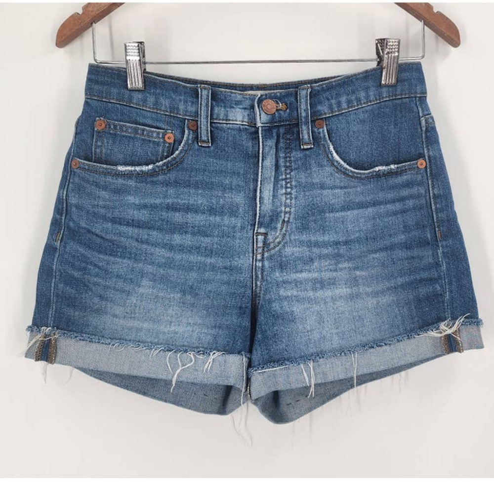 Madewell High-Rise Denim Shorts Size 25 Medium Wash‎